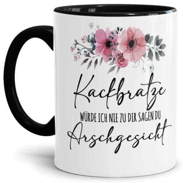 Witzgie Statement-Tasse mit frechem Spruch - Kackbratze - für humorvolle Leute