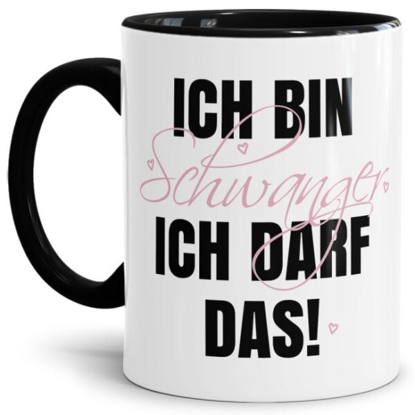 Ich bin schwanger! Und auf so viele Sachen soll ich verzichten! Wir finden das doof und haben lustige Tassen designt