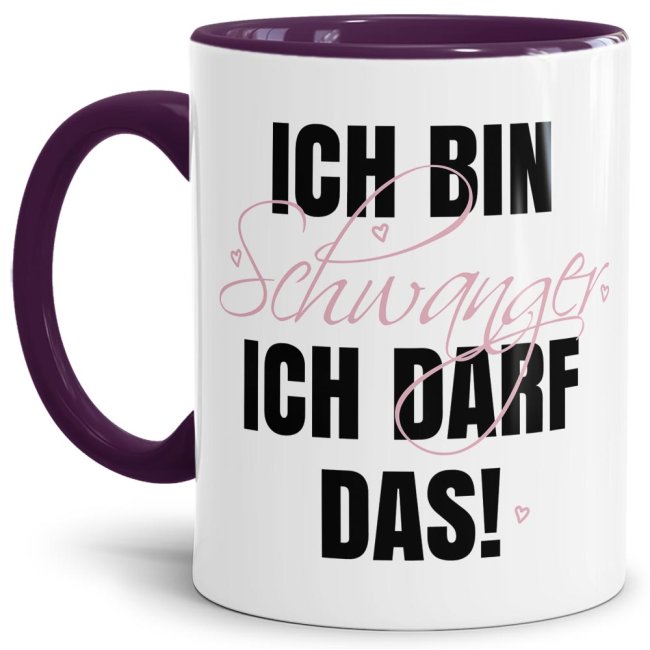 Ich bin schwanger! Und auf so viele Sachen soll ich verzichten! Wir finden das doof und haben lustige Tassen designt