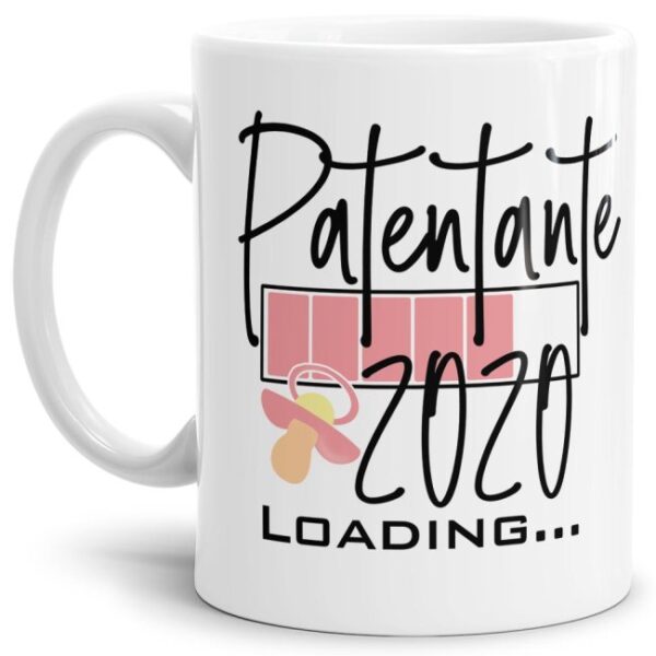 Ich bin schwanger! Du bekommst Nachwuchs und suchst ein witziges Geschenk für die zukünftige Patentante? Dann ist unsere süße Loading-Tasse genau...