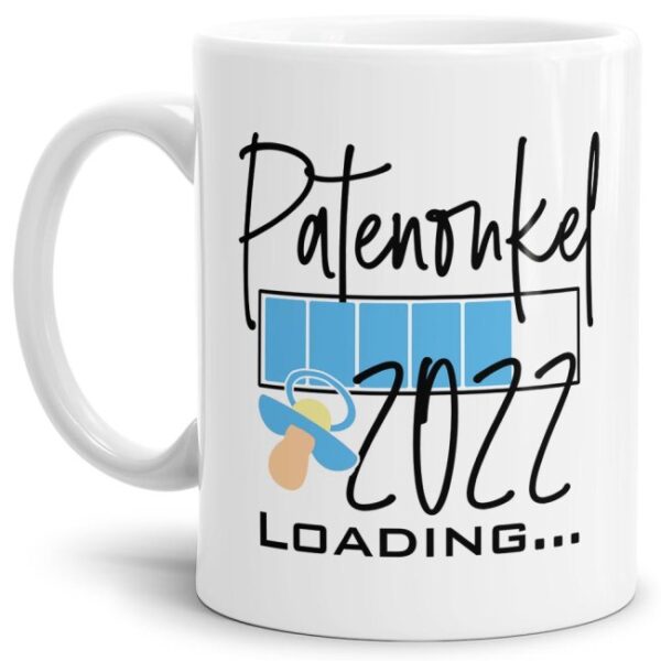 Ich bin schwanger! Du bekommst Nachwuchs und suchst ein witziges Geschenk für den zukünftigen Patenonkel? Dann ist unsere süße Loading-Tasse genau...