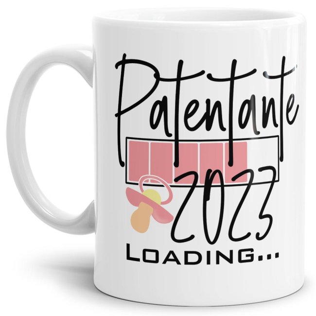 Ich bin schwanger! Du bekommst Nachwuchs und suchst ein witziges Geschenk für die zukünftige Patentante? Dann ist unsere süße Loading-Tasse genau...