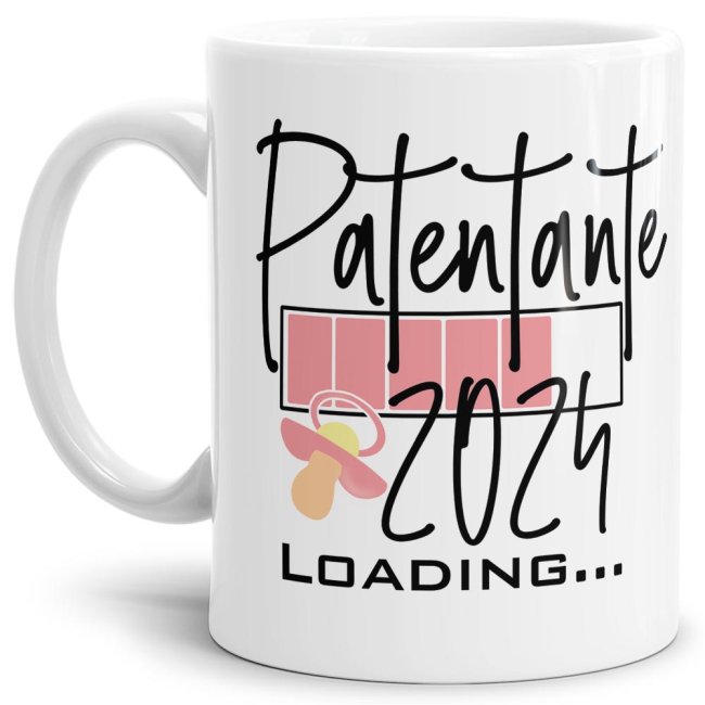 Ich bin schwanger! Du bekommst Nachwuchs und suchst ein witziges Geschenk für die zukünftige Patentante? Dann ist unsere süße Loading-Tasse genau...