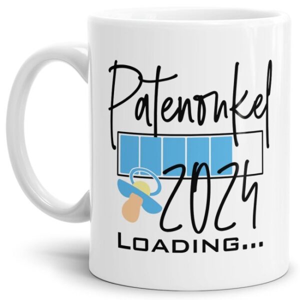 Ich bin schwanger! Du bekommst Nachwuchs und suchst ein witziges Geschenk für den zukünftigen Patenonkel? Dann ist unsere süße Loading-Tasse genau...