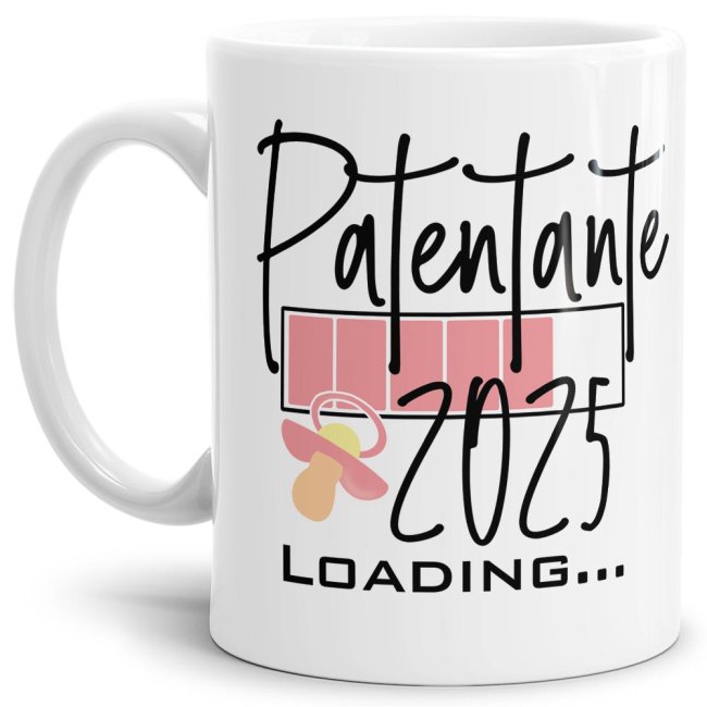 Ich bin schwanger! Du bekommst Nachwuchs und suchst ein witziges Geschenk für die zukünftige Patentante? Dann ist unsere süße Loading-Tasse genau...