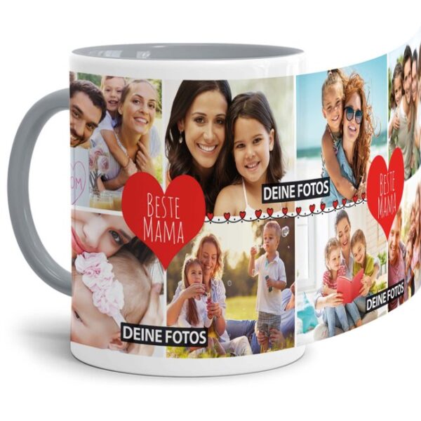 Eine Fototasse als Erinnerung und zum Danke sagen - eine besondere Geschenkidee für die beste Mama - Gestalte hier eine hochwertige Keramiktasse...