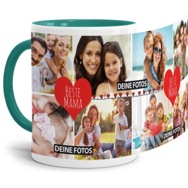 Eine Fototasse als Erinnerung und zum Danke sagen - eine besondere Geschenkidee für die beste Mama - Gestalte hier eine hochwertige Keramiktasse...