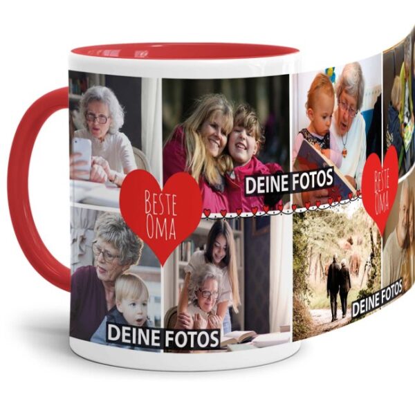 Eine Fototasse als Erinnerung und zum Danke sagen - eine besondere Geschenkidee für die beste Oma - Gestalte hier eine hochwertige Keramiktasse mit...