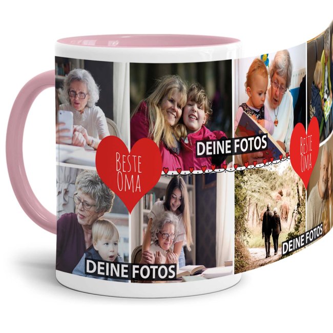 Eine Fototasse als Erinnerung und zum Danke sagen - eine besondere Geschenkidee für die beste Oma - Gestalte hier eine hochwertige Keramiktasse mit...