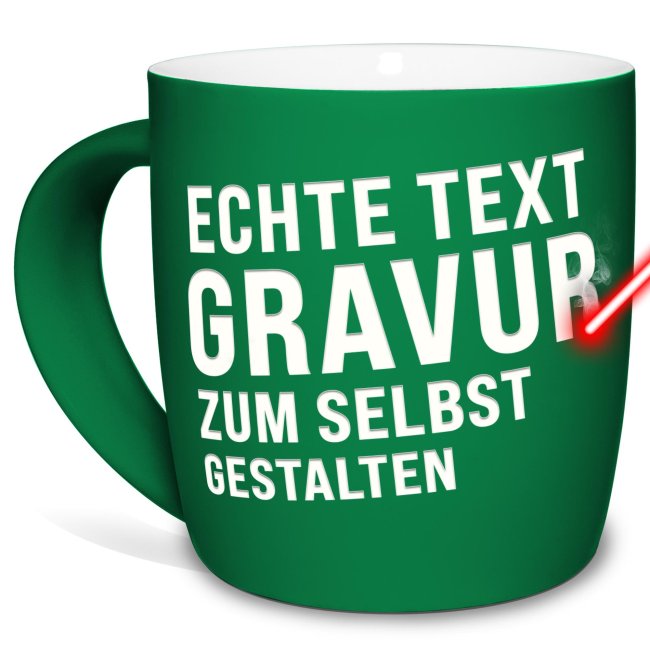 Gestalte hier Deine Tasse mit Gravur und Deinem persönlichen Wunschtext. Es stehen Dir 5 Zeilen zum Beschriften zur Verfügung. Du kannst für jede...