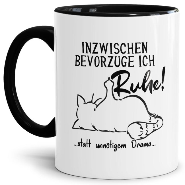 Unser lustiger Kaffeepott mit schwarzem Akzent und dem frechen Kater ist die perfekte Tasse für eine ruhige Kaffeepause mit Spaßfaktor am...