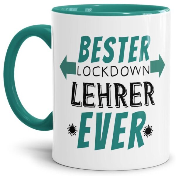 Bedruckte Kaffeetasse als Aufmerksamkeit zum Danke sagen für den besten Lehrer