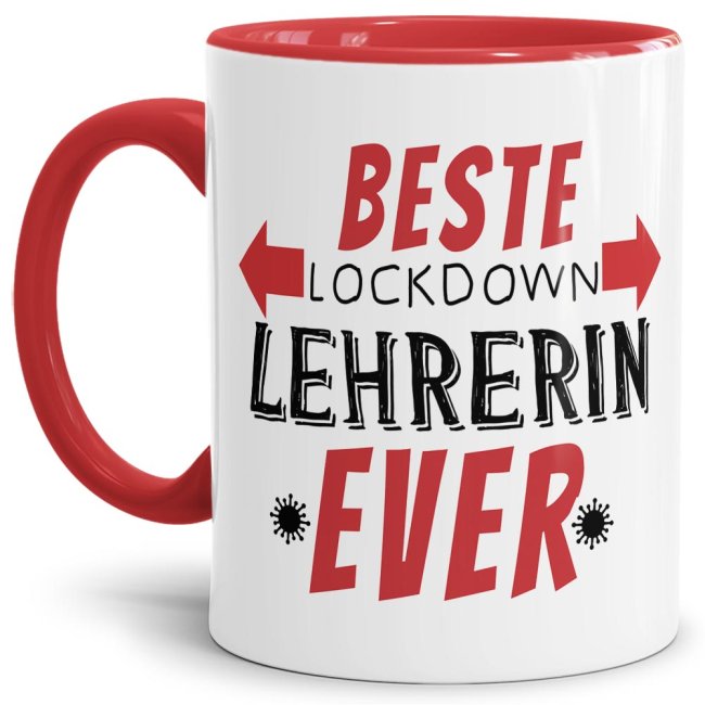 Bedruckte Kaffeetasse als Aufmerksamkeit zum Danke sagen für die beste Lehrerin