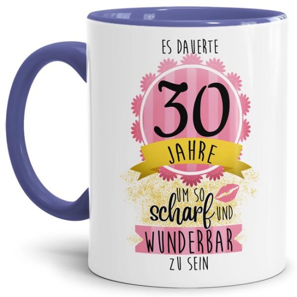 Tasse mit lustigem Spruch als kleines Geschenk zum 30. Geburtstag - es dauerte 30 Jahre