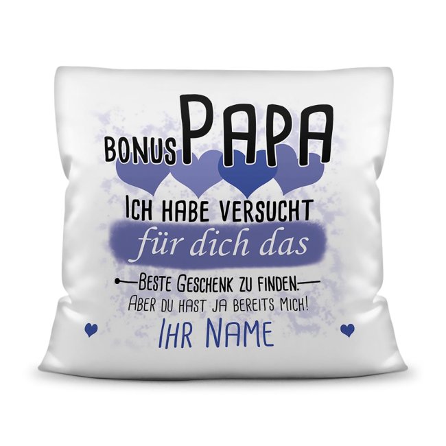 Du suchst das beste Geschenk für den Bonuspapa? Dann ist dieses personalisierte Namenskissen genau richtig. Ergänze das Kissen mit dem Namen des...