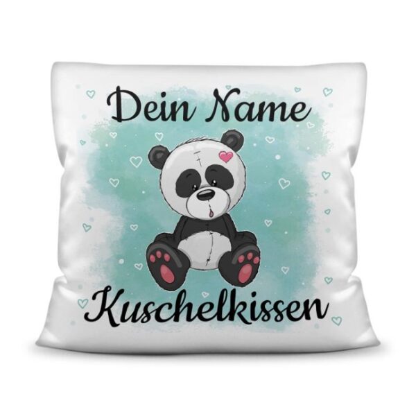 Unser Kissen für Kinder mit Tiermotiv Panda in Weiß mit seidig-glatter Oberfläche ist das perfekte Kuschelkissen fürs Kinderzimmer - auch als ganz...