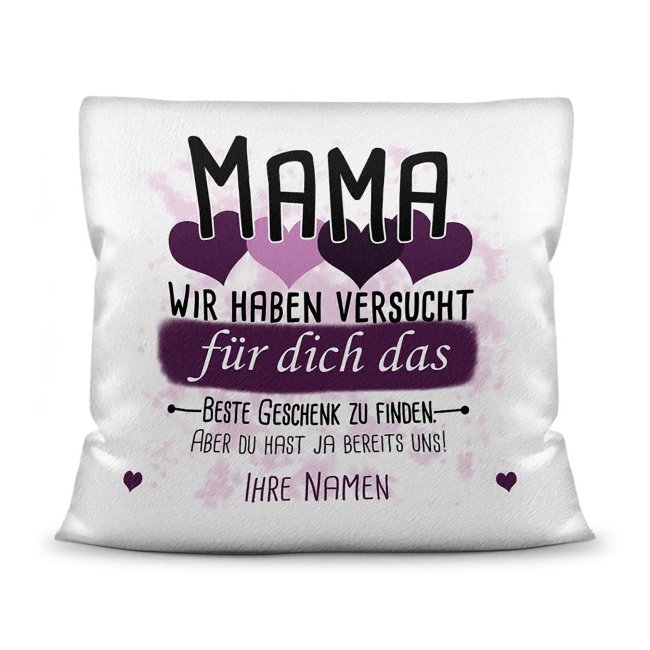 Du suchst das beste Geschenk für Mama? Dann ist dieses personalisierte Namenskissen genau richtig. Ergänze das Kissen mit den Namen der Kinder und...