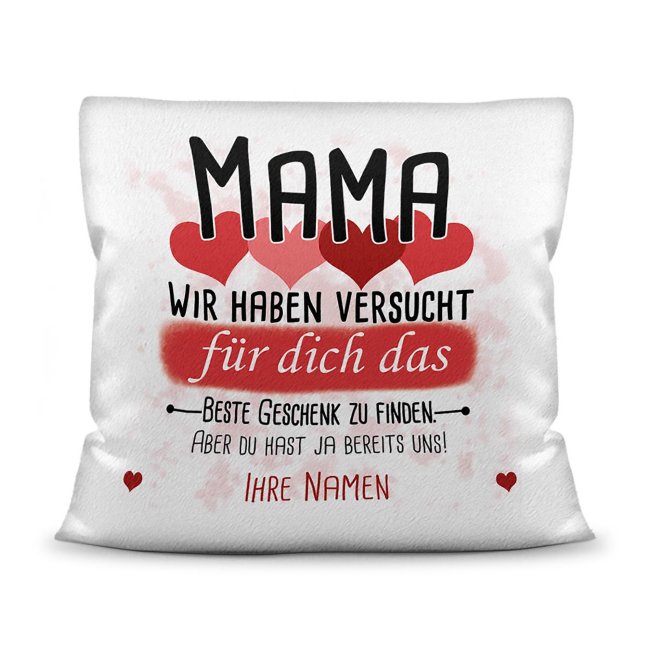 Du suchst das beste Geschenk für Mama? Dann ist dieses personalisierte Namenskissen genau richtig. Ergänze das Kissen mit den Namen der Kinder und...