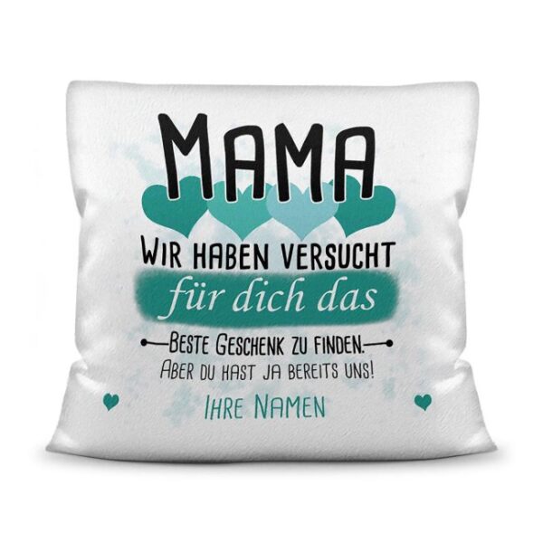 Du suchst das beste Geschenk für Mama? Dann ist dieses personalisierte Namenskissen genau richtig. Ergänze das Kissen mit den Namen der Kinder und...