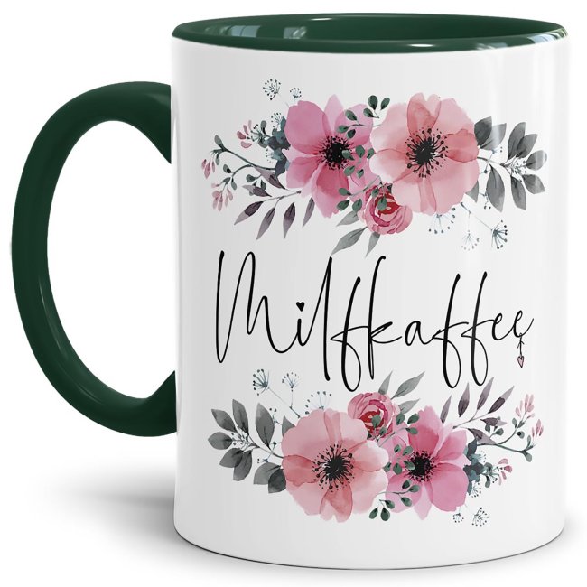 Lustige Bürotasse mit Blümchenmotiv und frechem Spruch für den Schreibtisch oder Zuhause. Witzige Geschenkidee für die beste Freundin - toll als...