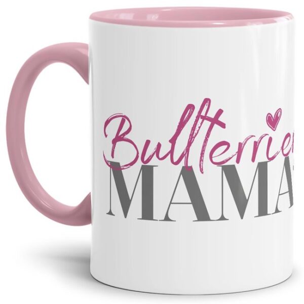 Liebevoll gestaltete Keramik-Tasse mit Hunderassen für Hundemamas -Bullterrier - Diese neue Lieblingstasse ist das perfekte Geschenk für...