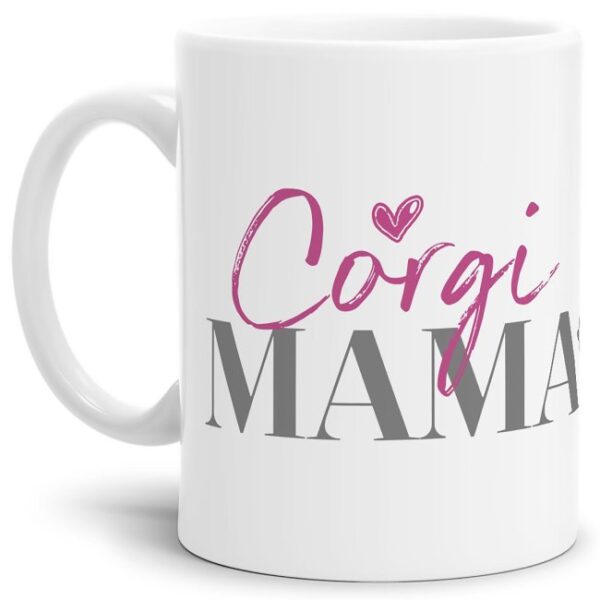 Liebevoll gestaltete Keramik-Tasse mit Hunderassen für Hundemamas -Corgi - Diese neue Lieblingstasse ist das perfekte Geschenk für Hundebesitzer...