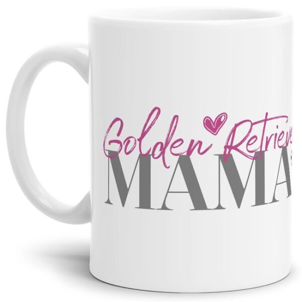 Liebevoll gestaltete Keramik-Tasse mit Hunderassen für Hundemamas -GoldenRetriever - Diese neue Lieblingstasse ist das perfekte Geschenk für...