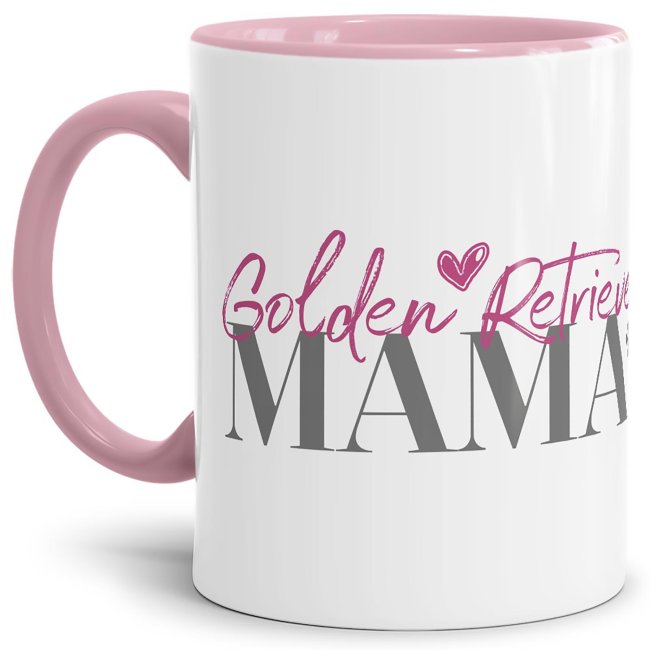 Liebevoll gestaltete Keramik-Tasse mit Hunderassen für Hundemamas -GoldenRetriever - Diese neue Lieblingstasse ist das perfekte Geschenk für...