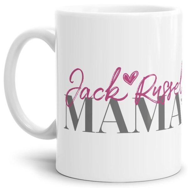 Liebevoll gestaltete Keramik-Tasse mit Hunderassen für Hundemamas -JackRussel - Diese neue Lieblingstasse ist das perfekte Geschenk für...