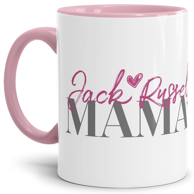 Liebevoll gestaltete Keramik-Tasse mit Hunderassen für Hundemamas -JackRussel - Diese neue Lieblingstasse ist das perfekte Geschenk für...