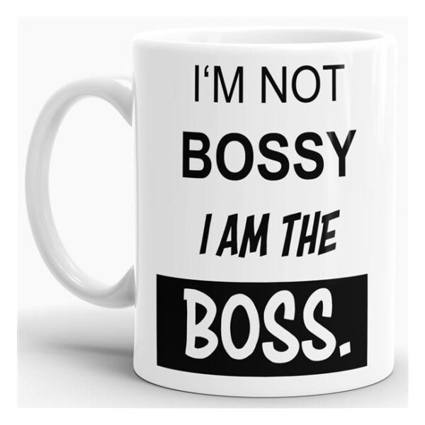 Das Leben manchmal nicht so ernst nehmen können Sie mit unserer verrückten Keramik Tasse mit lustigem Spruch -I am the Boss. Eine lustige...