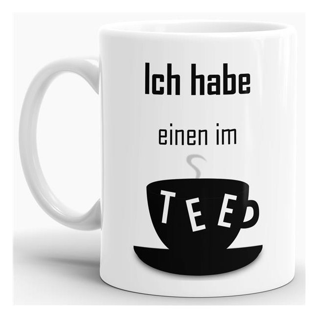 Das Leben manchmal nicht so ernst nehmen können Sie mit unserer verrückten Keramik Tasse mit lustigem Spruch -Ich habe einen im Tee. Eine lustige...