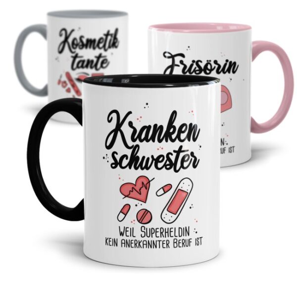 Kaffeebecher als Geschenk für Superheldinnen jeglicher Art. Unsere Berufe-Tassen mit lustigem Spruch sind immer eine tolle Geschenkidee. Eine...