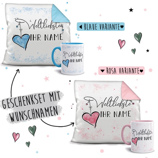 Unser liebevoll gestaltete Geschenk-Set bestehend aus einem weißen Kissen und unserer hochwertigen Tasse mit schönem Motiv ist das perfekte...