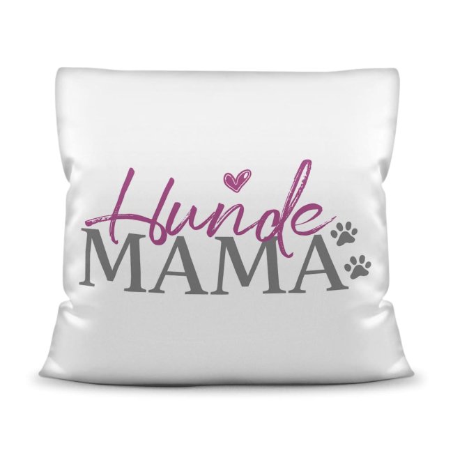 Bedrucktes Zierkissen mit Hunde-Spruch - Hundemama & Hundepapa - Dieses Kissen macht sich perfekt in jeder Wohnung und ist das perfekte Geschenk...