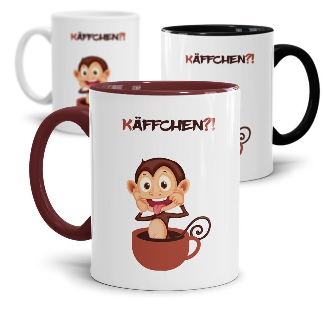 Unsere lustige Kaffeetasse - Käffchen?! - passt in jede Lebenslage und zu jeder Situation