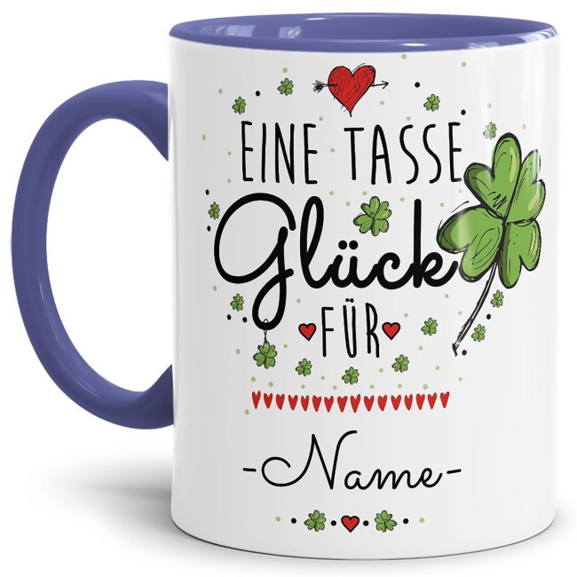 Glück kann man im Leben nie genug haben! Verschenke doch mal eine Tasse voller Glück für Deinen Lieblingsmenschen - den besten Freund