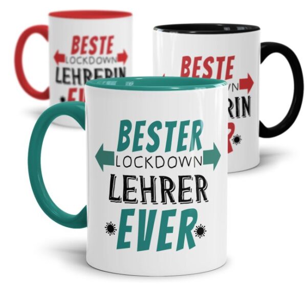 Bedruckte Kaffeetassen als Aufmerksamkeit zum Danke sagen für die aktivsten Lehrer und die besten Lehrerinnen