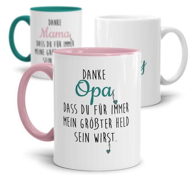 Habt Ihr eine Heldin oder einen Helden in der Familie? Unsere bedruckten Heldentassen sind eine tolles Geschenk zum Danke sagen für alle Eltern und...