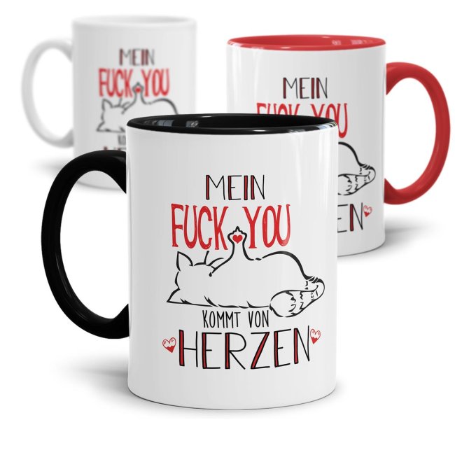 Diese freche Kater-Tasse setzt mit einer ganz klaren Meinung ein Zeichen! Witziges Geschenk für Freunde und Kollegen mit Humor - perfekt auch fürs...