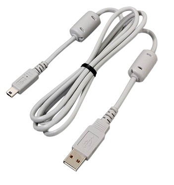 USB-Kabel für einfachen Datentransfer von Ihrer Olympus Kamera zum Computer. *Abbildung ähnlich USB-Kabel wird in schwarz oder grau geliefert.