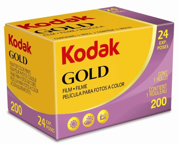 KODAK GOLD 200 Film verbindet Farbsättigung mit Farbtreue und Schärfe in einem Film mit Empfindlichkeit 200. Eignet sich hervorragend zum Fotografieren unter normalen