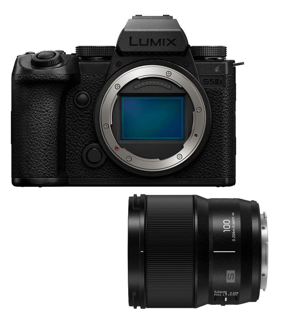 Die perfekte Kamera für den Creator Mit ihrem exklusiven schwarzen Design und den überragenden Videofunktionen ist die LUMIX S5M2X die perfekte Kamera für den modernen