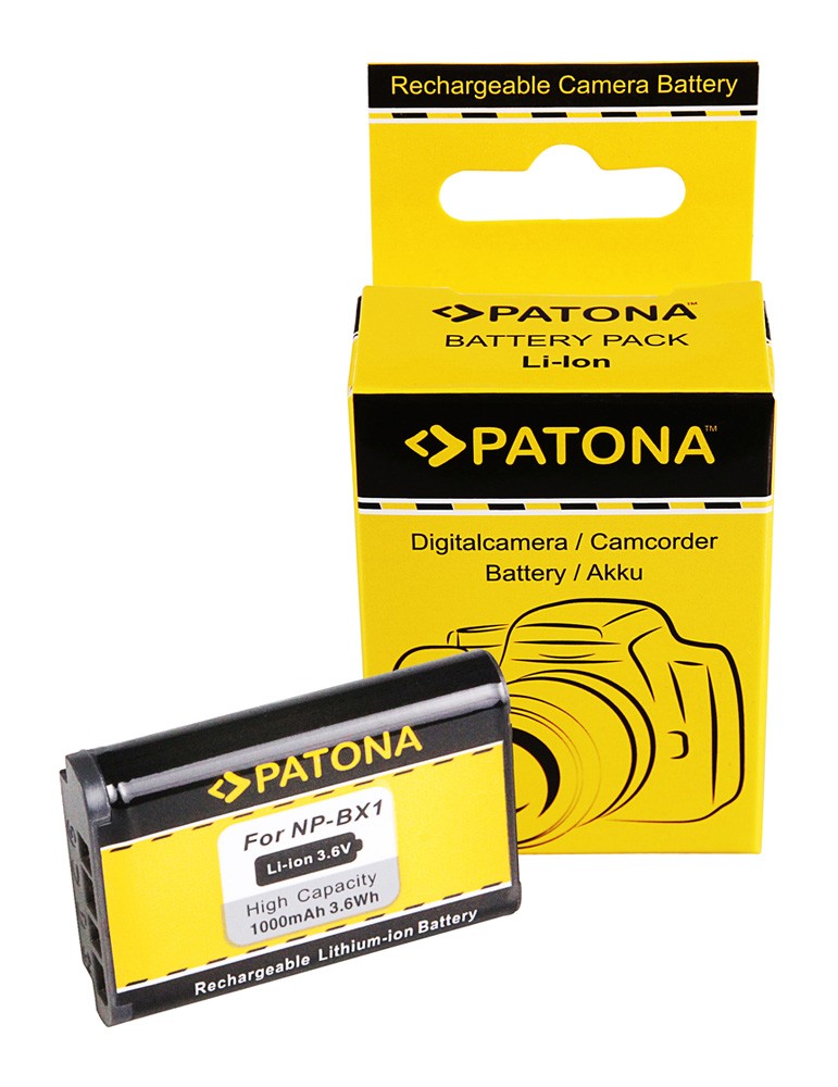 PATONA Akku f. Sony NP-BX1 NPBX1 DSC-RX100 DSC RX100 Sony BX1 Mit diesem Li-Ionen-Akku erwerben Sie ein Qualitätsprodukt. Der Akku Sony BX1 ist 100% baugleich zu dem Original