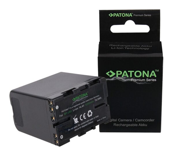 PATONA Premium Akku f. Sony BP-U60 PMW-EX1 EX3 F3 F3K F3L PMW-150 Dieser hochwertige Akku für Sony BP-U60 ist aus der Premium Serie der beliebten deutschen Marke PATONA. Er