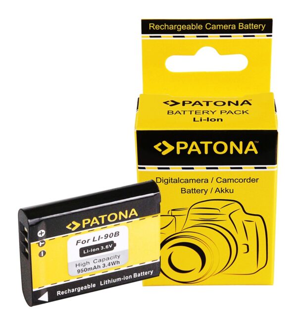 PATONA Akku f. Olympus Li-90B Li 90B Li90b Olympus Tough TG1 TG-1 TG6 TG-6 Mit diesem Li-Ionen-Akku Olympus Li90b erwerben Sie ein Qualitätsprodukt der Marke PATONA. Alle