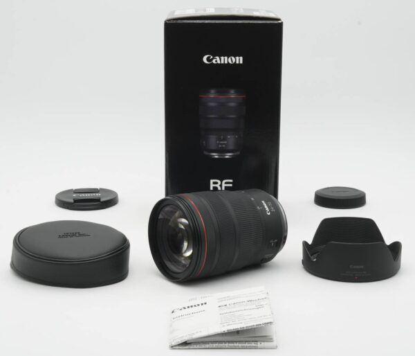 Ausstellungsstück zum Sonderpreis Dieses Canon RF 24-70mm 2.8 Objektiv stand lediglich in unserer Ausstellungsvitrine im Showroom. Die Optik weist praktisch keine Nutzspuren