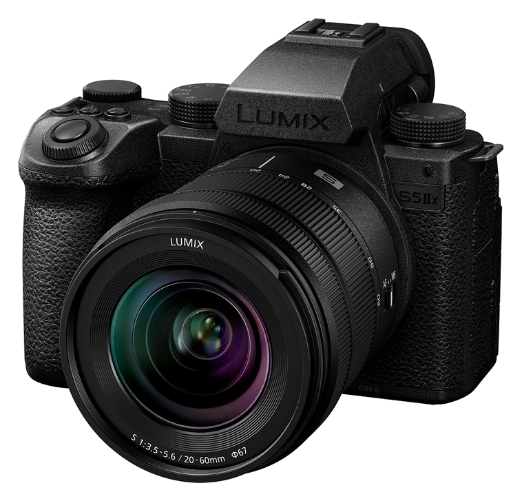 Die perfekte Kamera für den Creator Mit ihrem exklusiven schwarzen Design und den überragenden Videofunktionen ist die LUMIX S5M2X die perfekte Kamera für den modernen