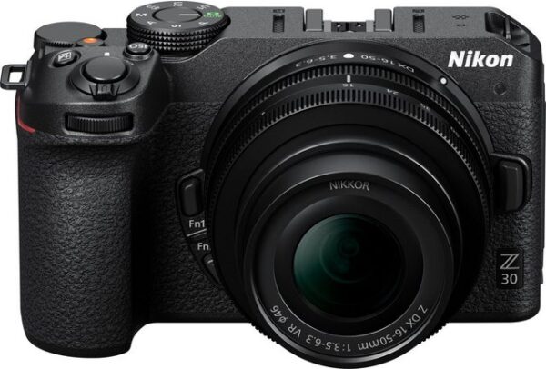 Nikon Kit Z 30 + 16–50 VR Systemkamera (NIKKOR Z DX 16–50 mm 1:3,5–6,3 VR, 20,9 MP, Bluetooth, WLAN (Wi-Fi)