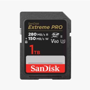 Hervorragende und absolut zuverlässige Videoaufnahmen in 6K und 4K UHD. Mit den zuverlässigen SanDisk Extreme PRO SDXC-UHS-II-Speicherkarten der Video Speed Class 60 können